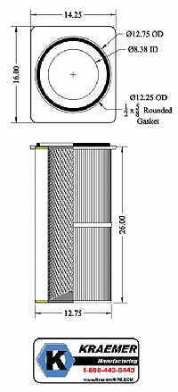 Kraemer CP - 26" LG - 120 Pleat