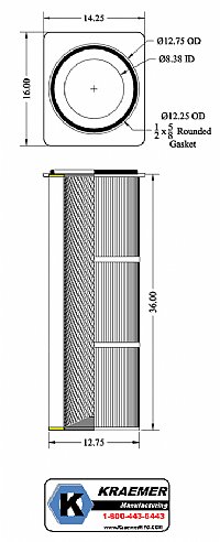 Kraemer CP - 36" LG - 218 Pleat