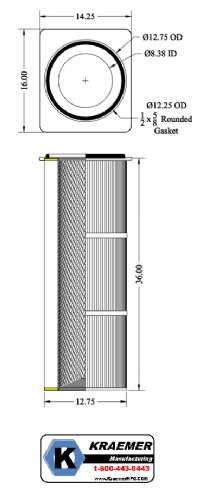 Kraemer CP - 36" LG - 90 Pleat